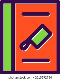 Cooking Book Filled Vector Icon Design
