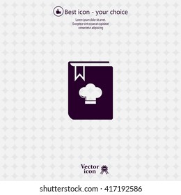 cooking book line icon