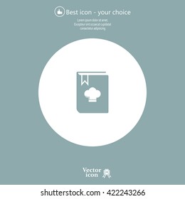 cooking book line icon