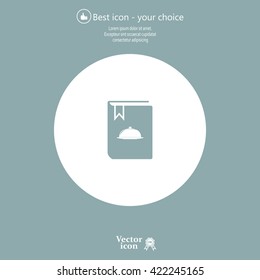 cooking book line icon