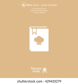 cooking book line icon