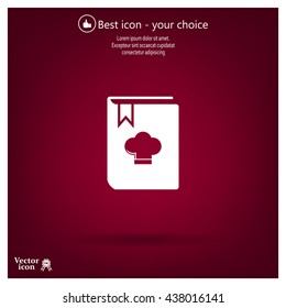 cooking book line icon