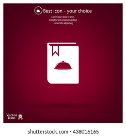 cooking book line icon