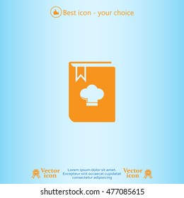 cooking book line icon