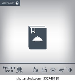 cooking book line icon