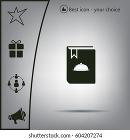 cooking book line icon