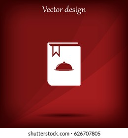 cooking book line icon