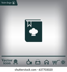 cooking book line icon