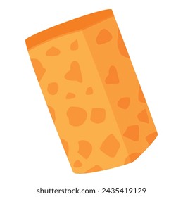 Cooking bread croutons icon cartoon vector. Toasted stick. Salt party nutrition