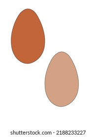 Cooking breakfast, food, scrambled eggs. A broken egg. Dietary food. Vector