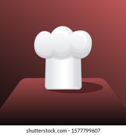 Cooking cap isolated vector, Cartoon style design.