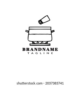 cooking cartoon logo design template icon modern vector