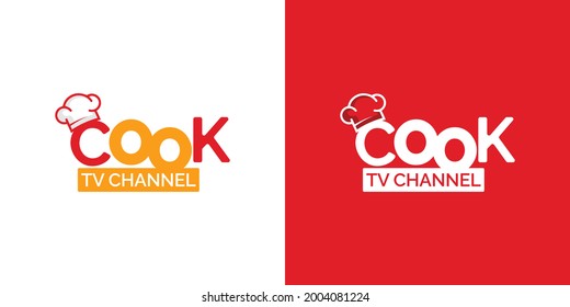 cooking channel logo design template. 