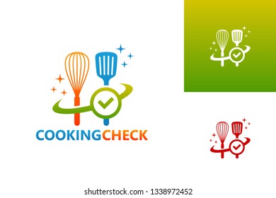 Cooking Check Logo Template Design Vector, Emblem, Design Concept, Creative Symbol, Icon