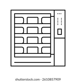 cooking cheese fry equipment line icon vector. cooking cheese fry equipment sign. isolated contour symbol black illustration