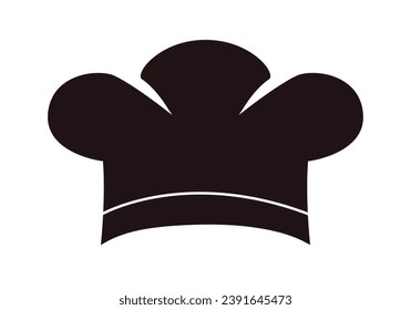 Cooking chef black icon on white background.
