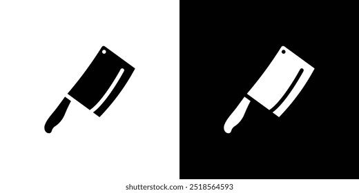 Koch-Messer-Symbol Flache Füllung Set Sammlung