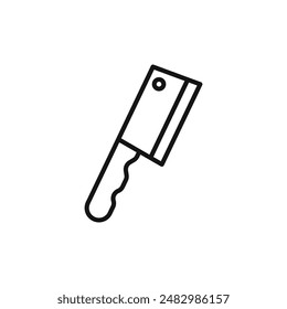 cooking chef knife icon logo sign vector outline