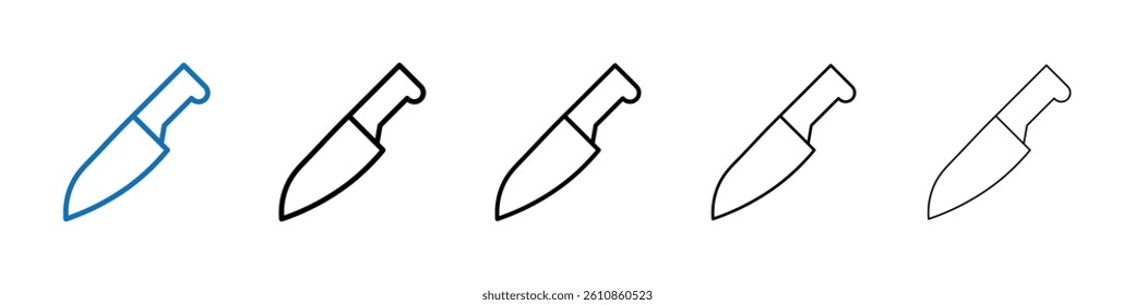 cooking chef knife icon Outline vector logo for web ui