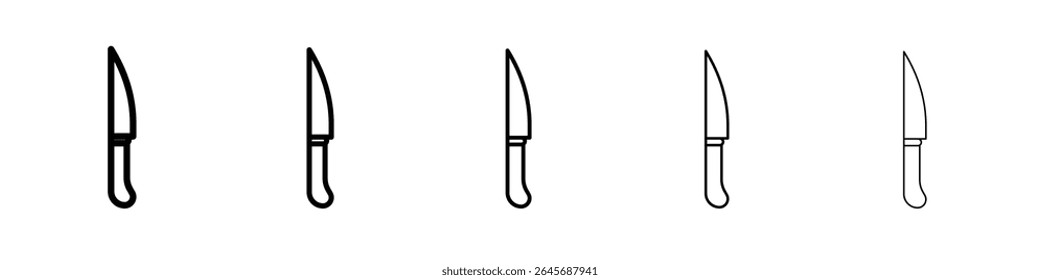 cooking chef knife icon simple illustration logo art