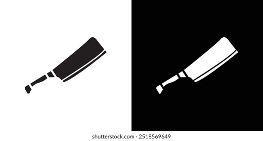 cooking chef knife icon Vector flat thin line illustration
