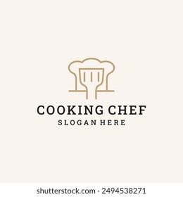 Cooking chef logo icon design template vector illustration