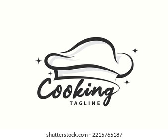Cooking chef restaurant logo design template