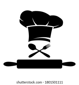 cooking chef symbol set icon