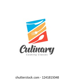 Cooking class design elements, Kitchen emblems, symbols, icons, food studio labels, badges collection. Business signs template, logo, identity, culinary school labels, badges and objects.