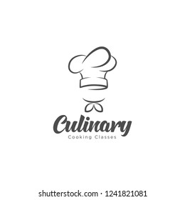 Cooking class design elements, Kitchen emblems, symbols, icons, food studio labels, badges collection. Business signs template, logo, identity, culinary school labels, badges and objects.