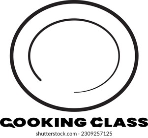 Cooking Class logo. Perfect for cooking and kitchen.