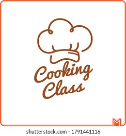 Cooking class logotype template idea