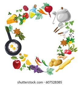 Cooking class or menu flayer template