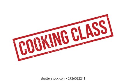 Cooking Class Rubber Grunge Stempel Seal Vektorgrafik