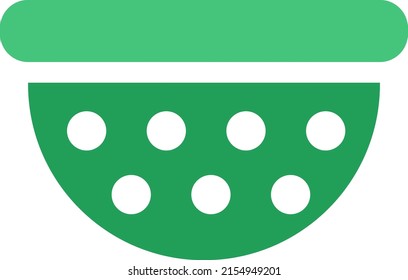 Cooking colander, illustration, vector on a white background.
