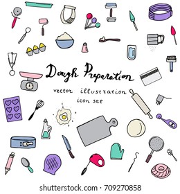 Cooking collection. Doodle vector illustration.