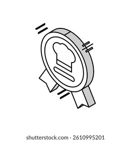 cooking competitions restaurant chef isometric icon vector. cooking competitions restaurant chef sign. isolated symbol illustration