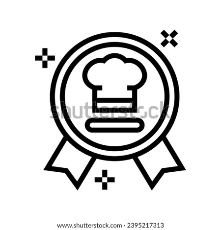 cooking competitions restaurant chef line icon vector. cooking competitions restaurant chef sign. isolated contour symbol black illustration