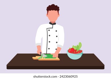 Cooking concept. Colored flat vector illustration isolated.	