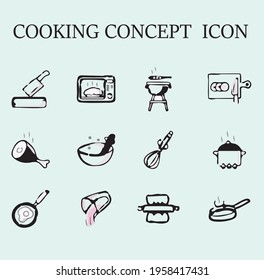 COOKING CONCEPT ICON .ICON ,DESIGN ,WEB ICON DESIGN,COOKING ICON