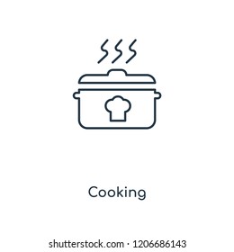 Cooking concept line icon. Linear Cooking concept outline symbol design. This simple element illustration can be used for web and mobile UI/UX.