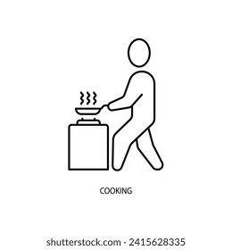 cooking concept line icon. Simple element illustration. cooking concept outline symbol design.