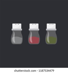 Cooking condiments set vector illustration