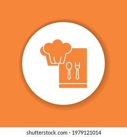 Cooking courses color glyph icon. Food masterclass. Culinary school, food workshop, chef kitchenware. Pictogram for web page, mobile app.