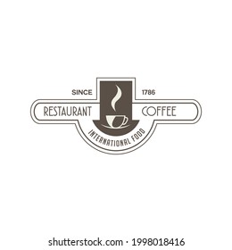 Cooking, cuisine logo. Icon and label for design menu restaurant