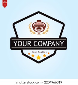 Cooking, cuisine logo. Icon and label for design menu restaurant or cafe. Lettering, calligraphy vector illustration