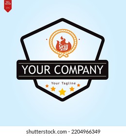 Cooking, cuisine logo. Icon and label for design menu restaurant or cafe. Lettering, calligraphy vector illustration