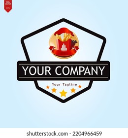 Cooking, cuisine logo. Icon and label for design menu restaurant or cafe. Lettering, calligraphy vector illustration