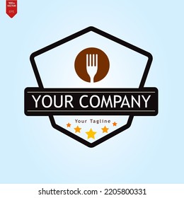Cooking, cuisine logo. Icon and label for design menu restaurant or cafe. Lettering, calligraphy vector illustration