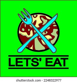 Cooking, cuisine logo. Icon and label for design menu restaurant or cafe. Lettering, calligraphy vector illustration
